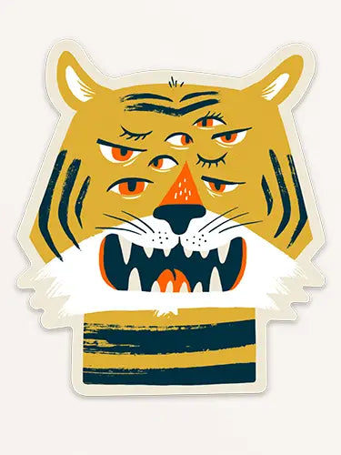 Eyes of the Tiger Sticker