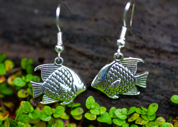 Kissing Fish No. 2 Earrings by Miss Maddie