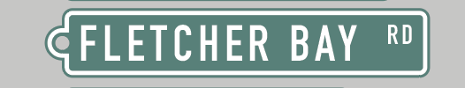 Bainbridge Island Street Sign Keychain