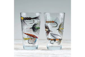 Fly Fishing Lures Beer Glass