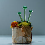 Miniature Mushroom Glass Sculptures