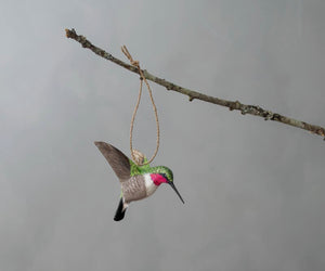 Hummingbird Hanging Ornament - 3.5"H
