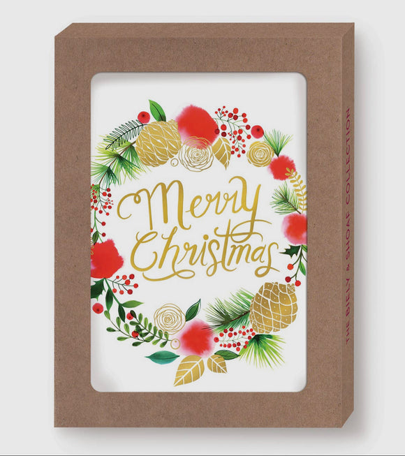 Wreath Christmas Boxed Holiday Cards