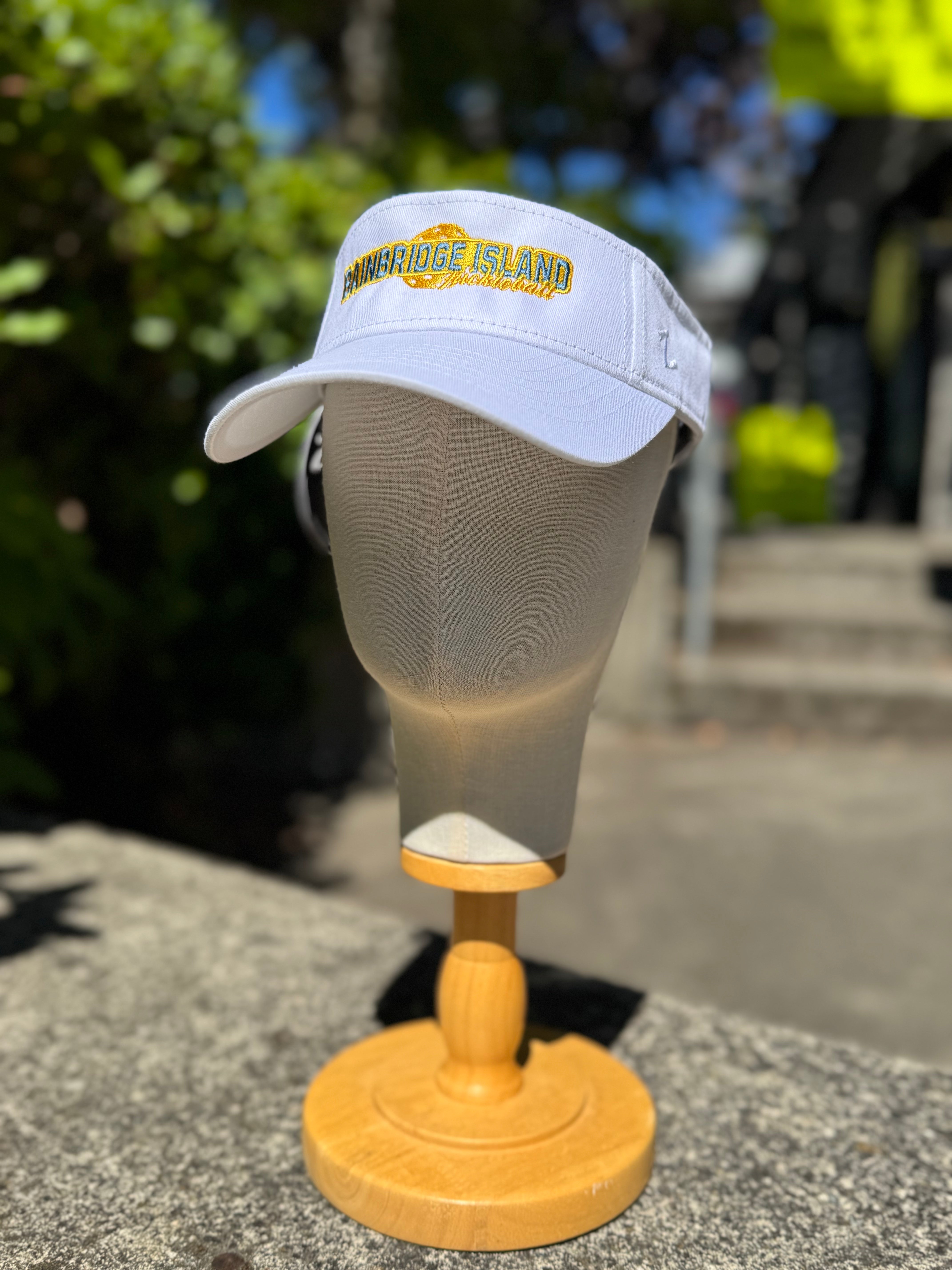 Pickleball 1965 Bainbridge Island Visor Cotton - White