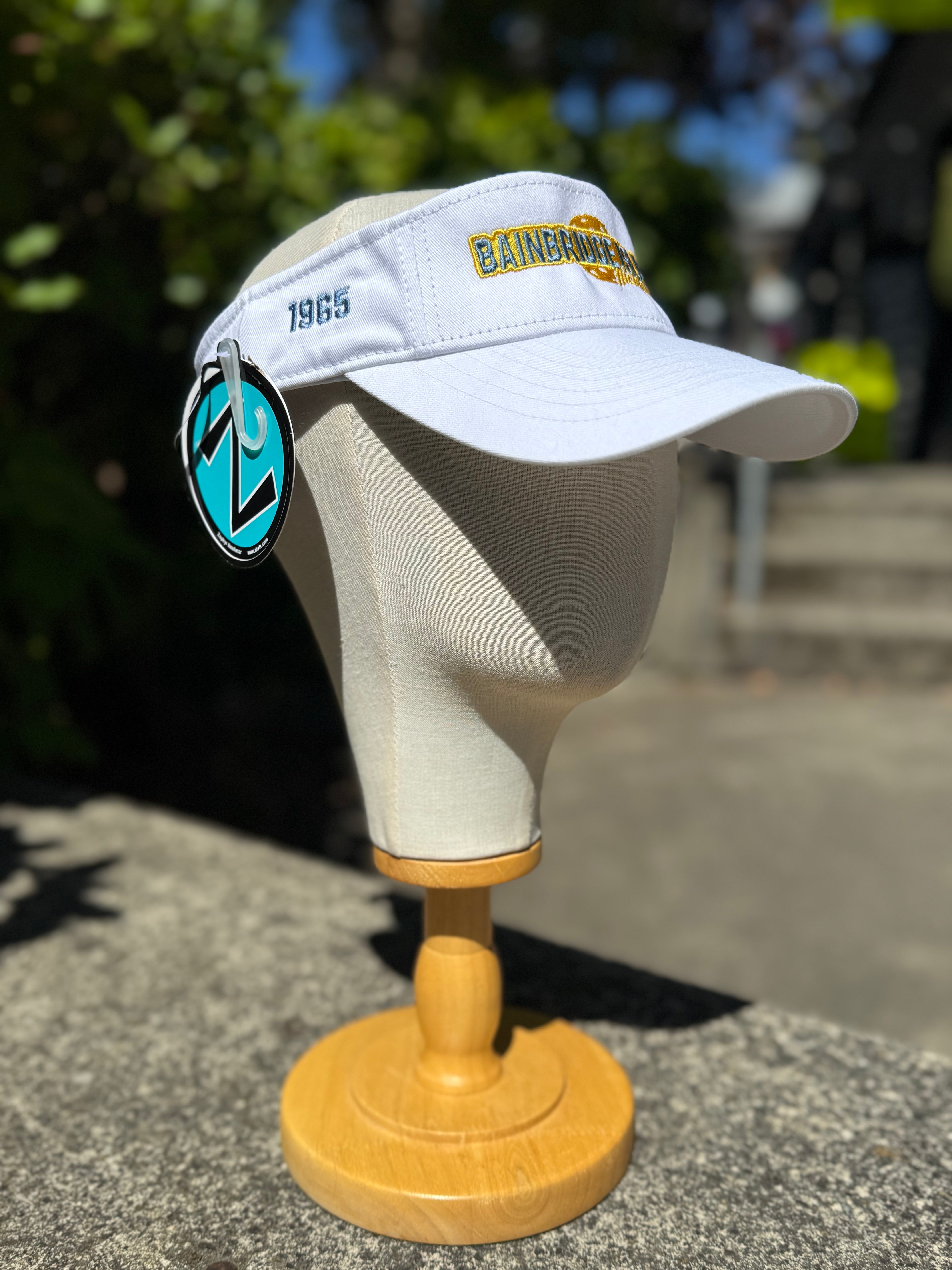 Pickleball 1965 Bainbridge Island Visor Cotton - White