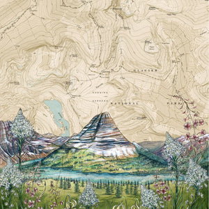 Glacier National Park, Hidden Lake Fine Art Matted Print