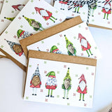 Christmas Gnome Mini Enclosure Cards | Gift Tags | Set of 6