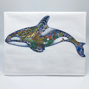 Bainbridge Island Granny Orca Flour Sack Towel