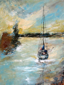 "Harbor Anchored" - Christopher Mathie Fine Art