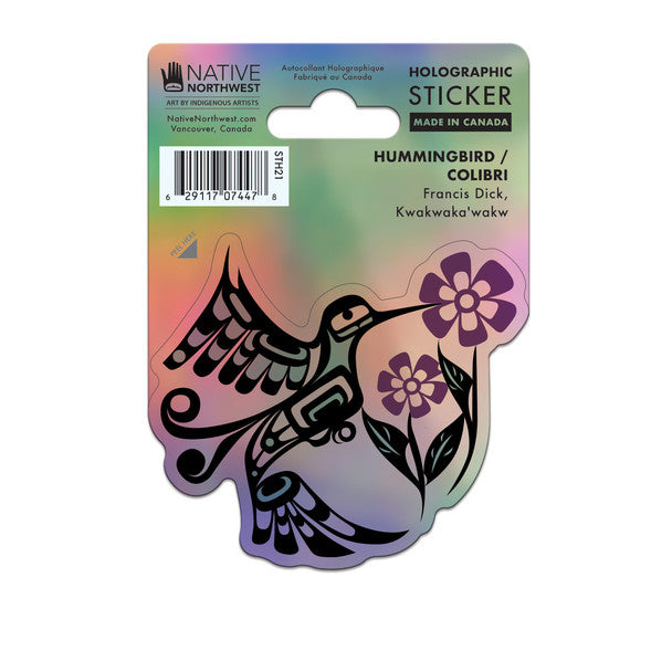 Holographic Sticker - Hummingbird/Colibri
