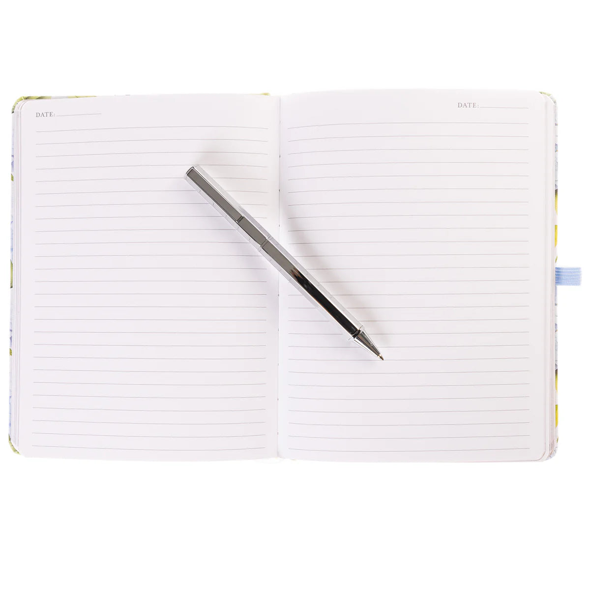 La Petite Presse Collection Hortensia 6 x 8 Fabric-Covered Journal with Pen