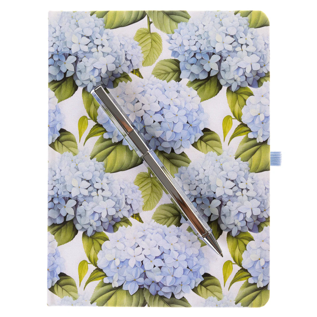 La Petite Presse Collection Hortensia 6 x 8 Fabric-Covered Journal with Pen