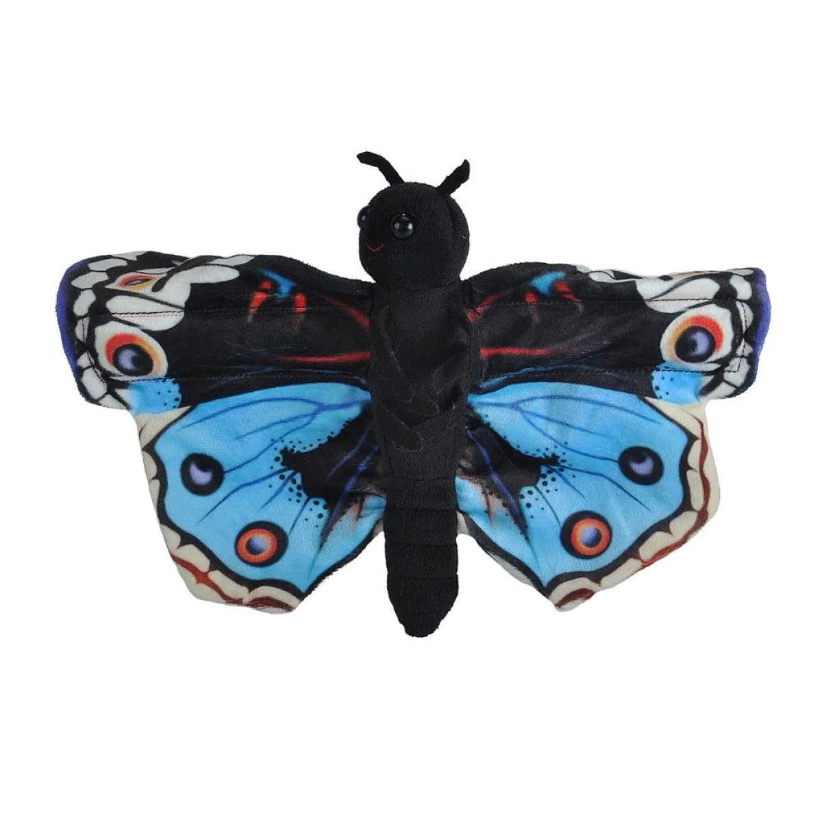Huggers Blue Pansy Butterfly Stuffed Animal - 8"
