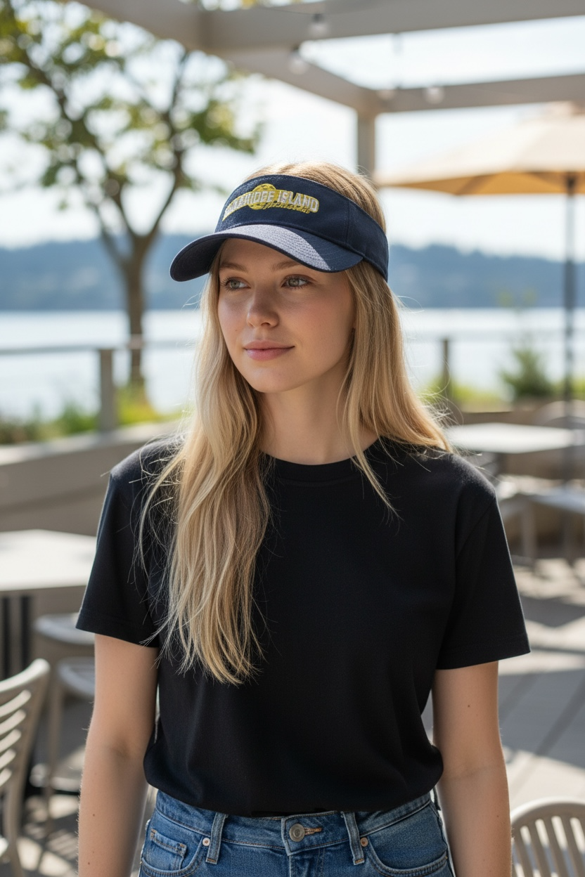 Pickleball 1965 Bainbridge Island Visor Cotton - Dark Navy