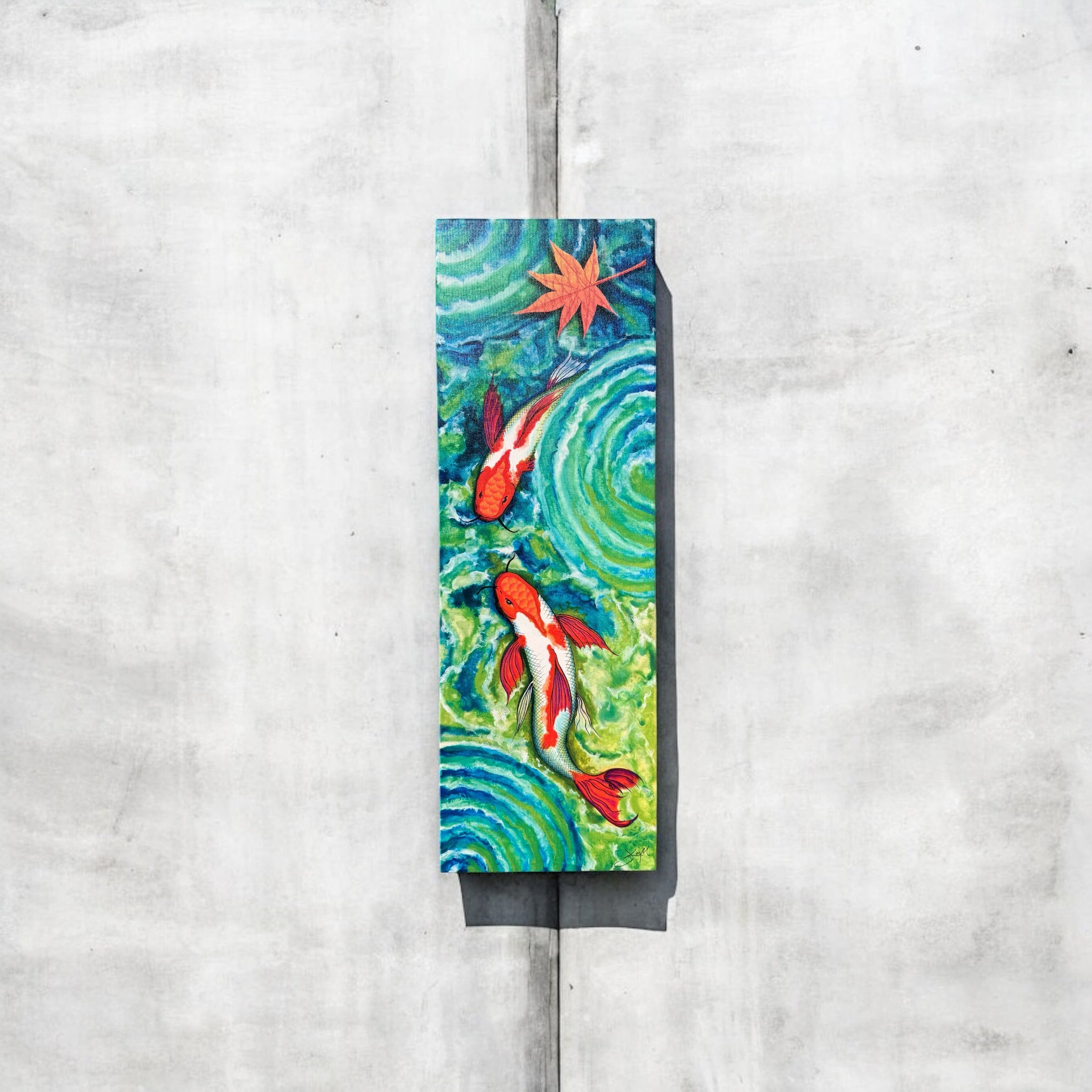 "Ripples" Mixed Media Canvas Print by Jerry King