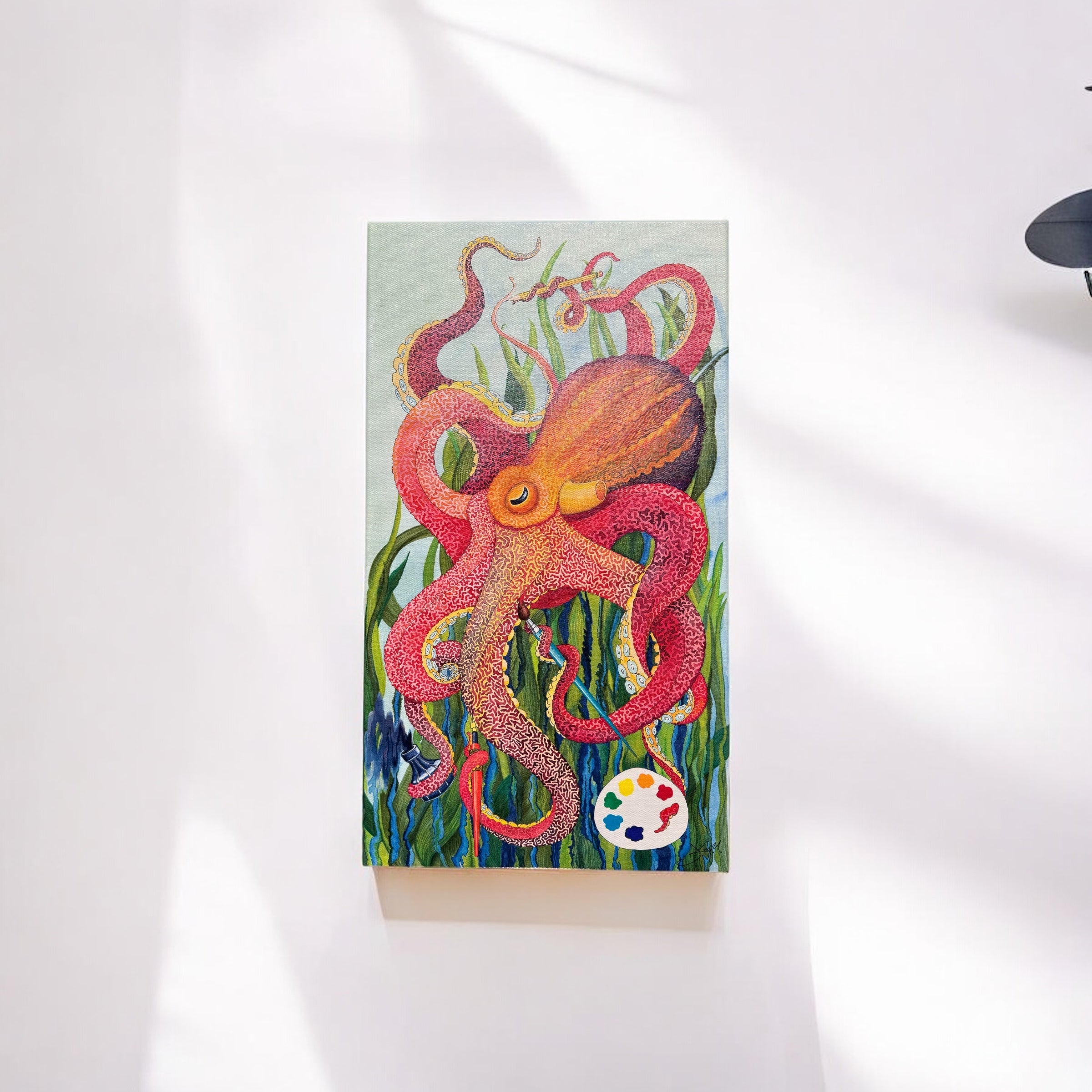 "Reinvent Yourself" Mixed Media Canvas Print by Jerry King