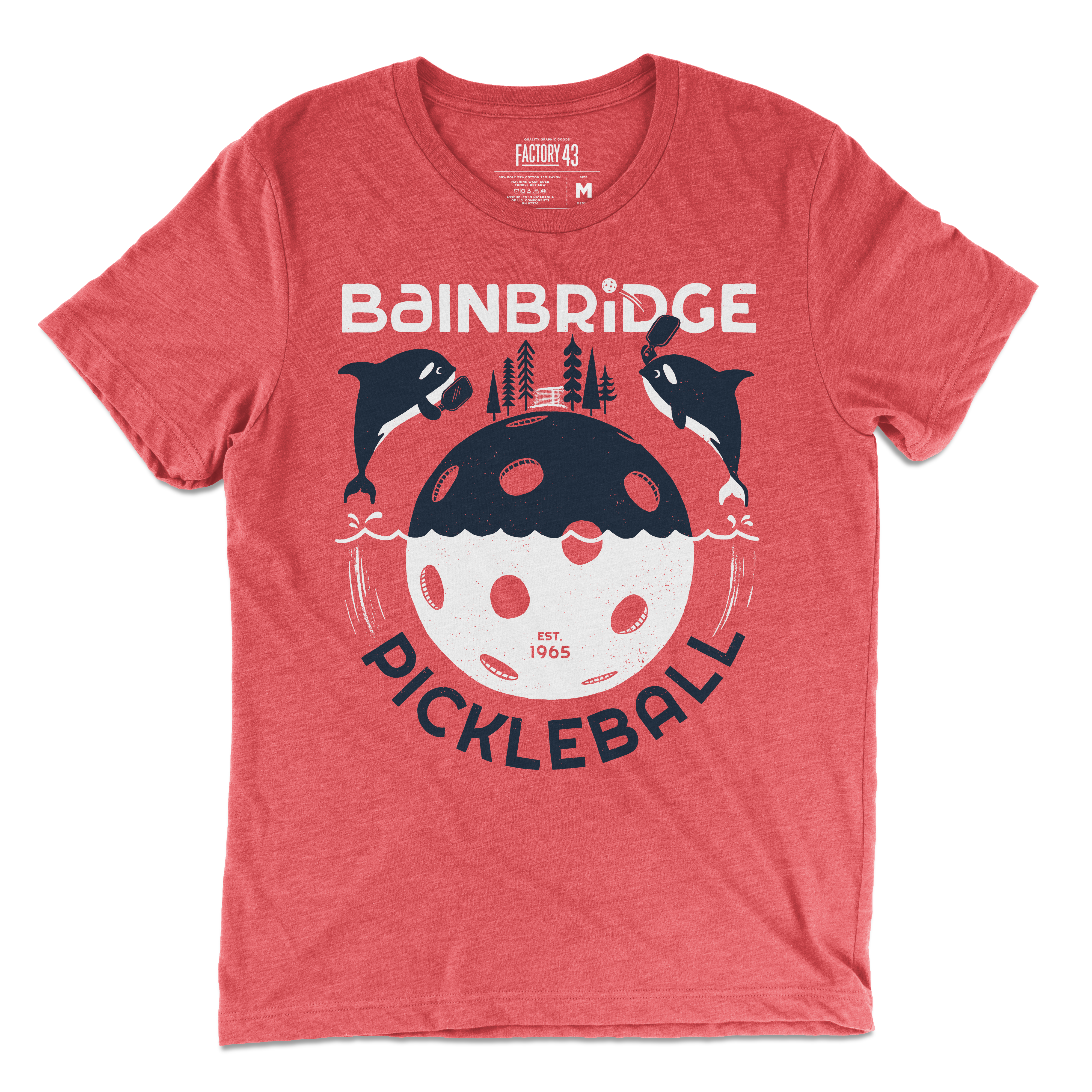 Bainbridge Island Pickleball Shirt | Red