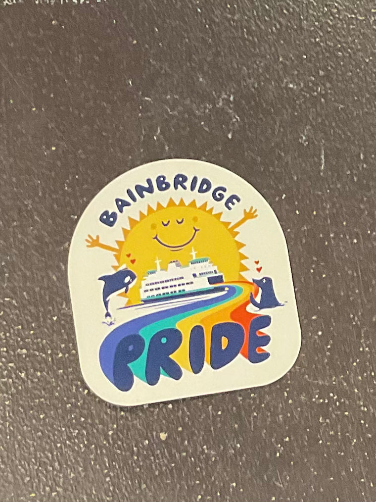 Bainbridge Pride Sun Comes Out Ferry Magnet