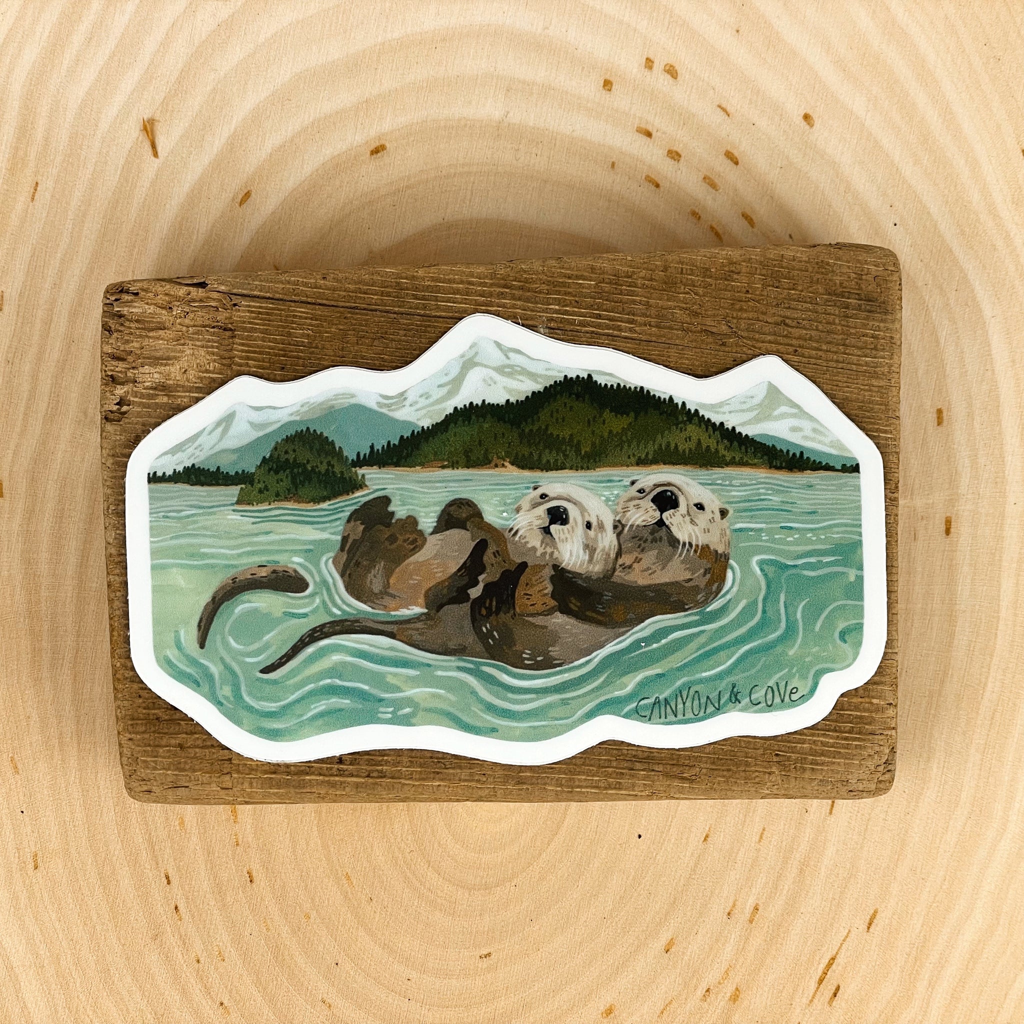 Island Otter Sticker