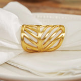 Jungle Leaf Gold Napkin Ring
