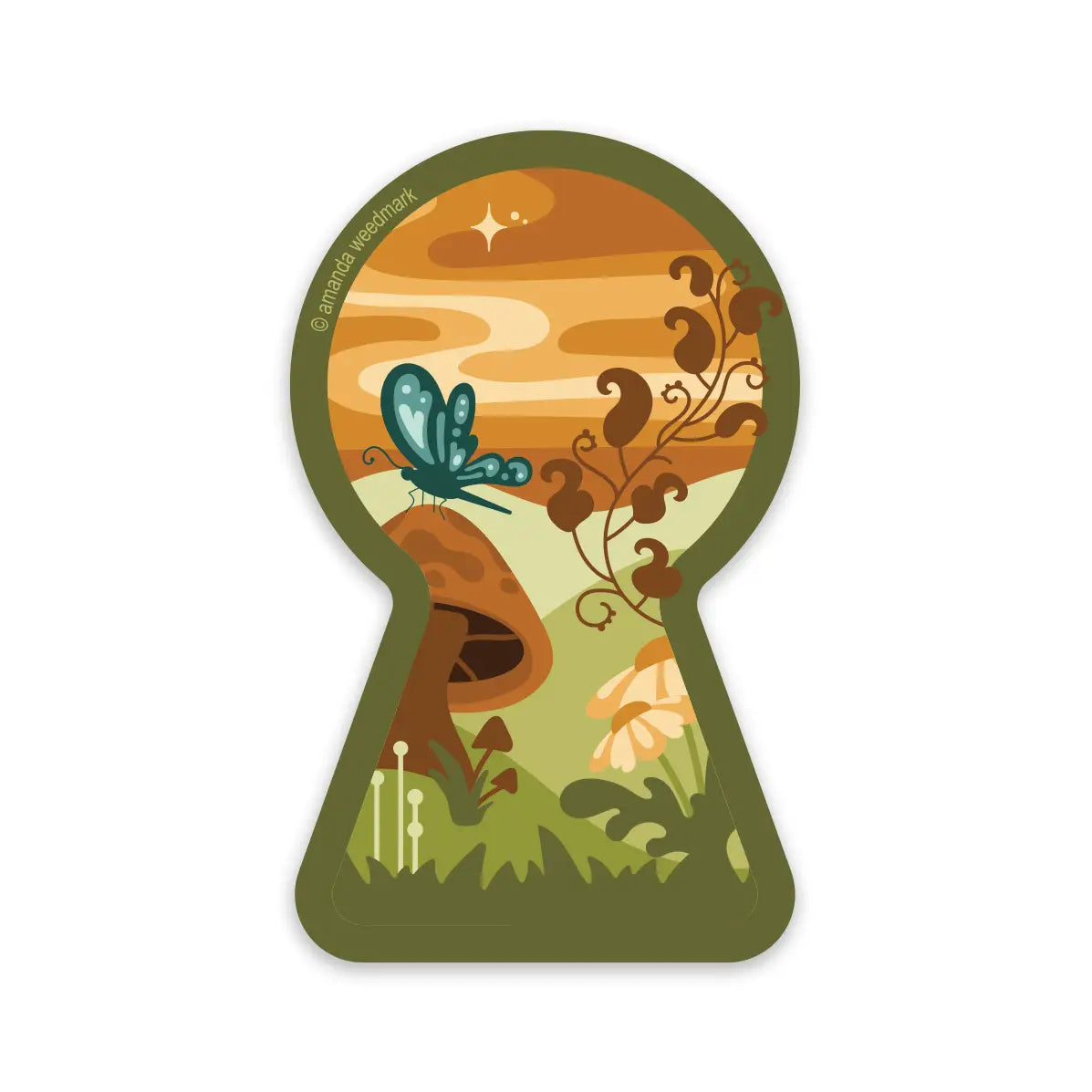 Keyhole Garden Sticker