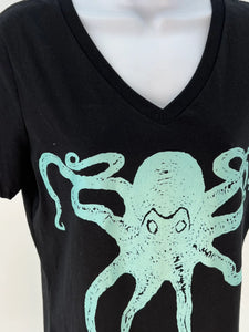 Kraken Octopus V-Neck Shirt