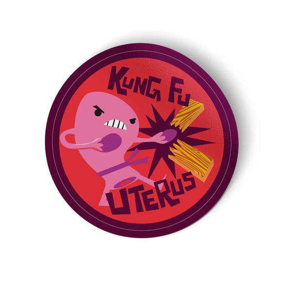 Kung Fu Uterus Sticker