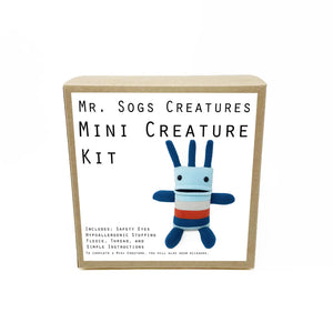 Mini Creature DIY Sewing Kit Light Blue