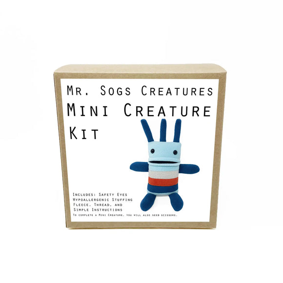 Mini Creature DIY Sewing Kit Light Blue