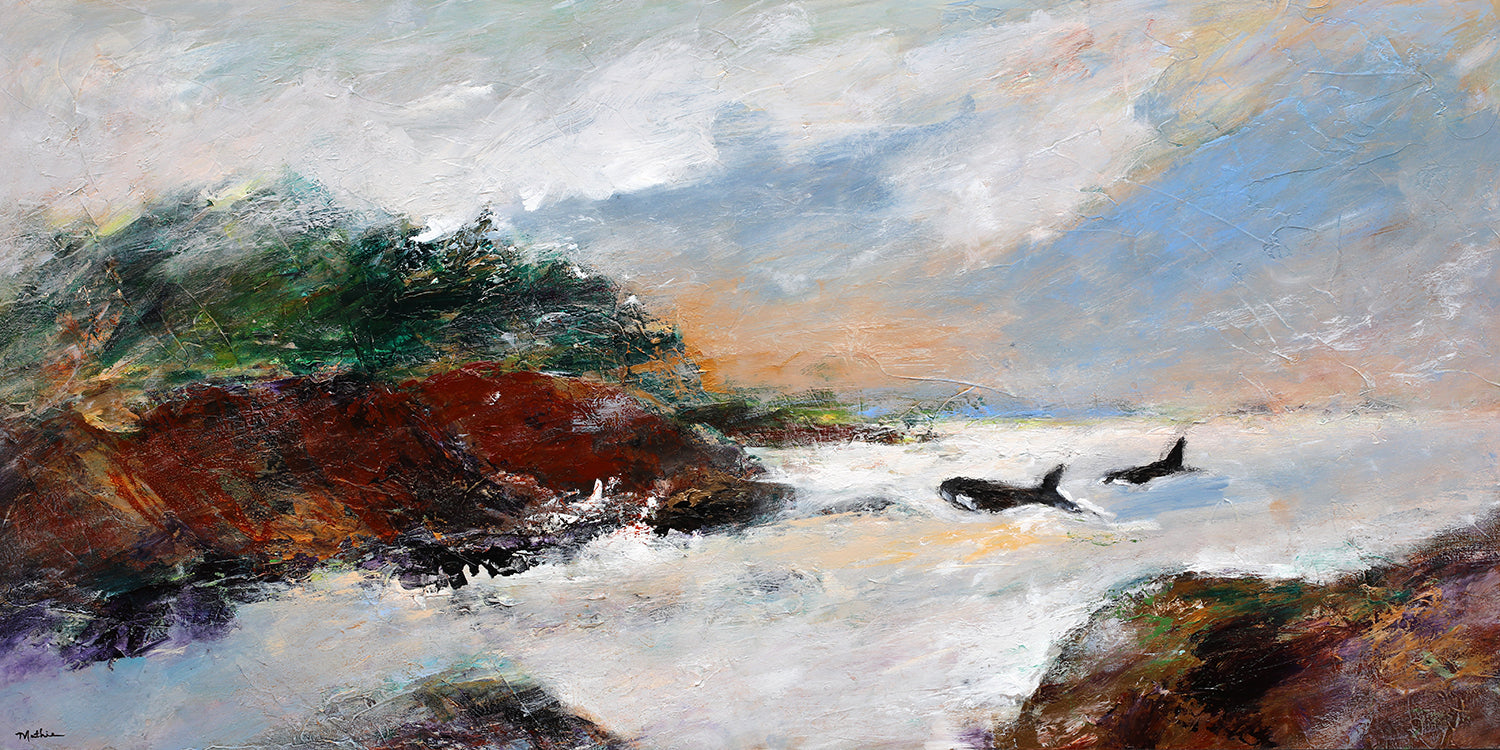 "Lost In Thought by the Sea" Christopher Mathie Fine Art