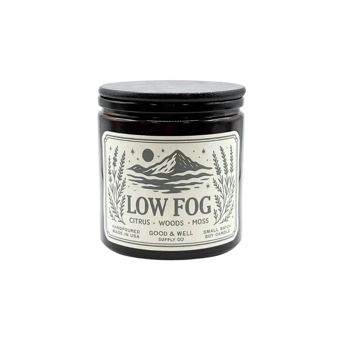 Low Fog 9oz Soy Candle / Folk & Flame Spring