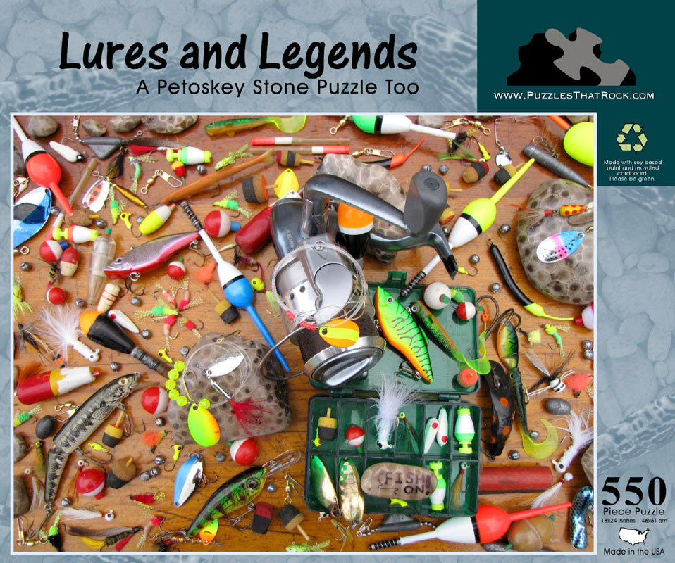 Lures & Legends by Robert R. Norman (550 Piece Puzzle)