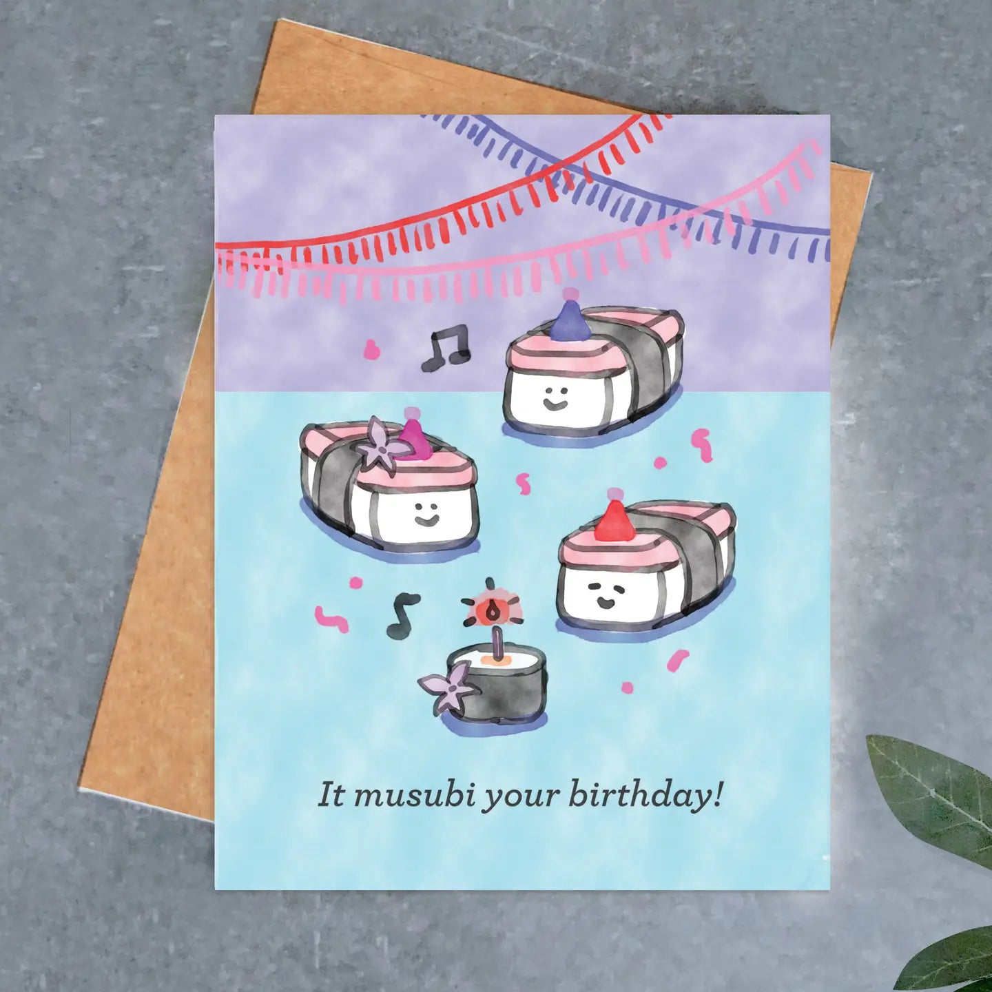Musubi Birthday Card