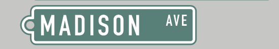 Bainbridge Island Street Sign Keychain