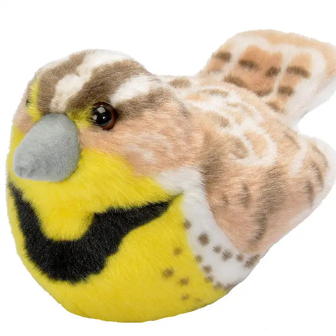 Audubon Bird Western Meadowlark Stuffed Animal W Sound 5.5"