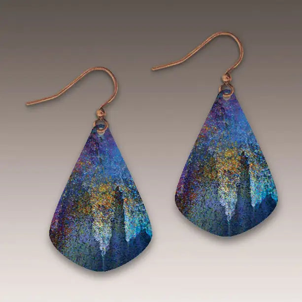 Midnight Blue Nature Short Drop Earrings | ME17JE