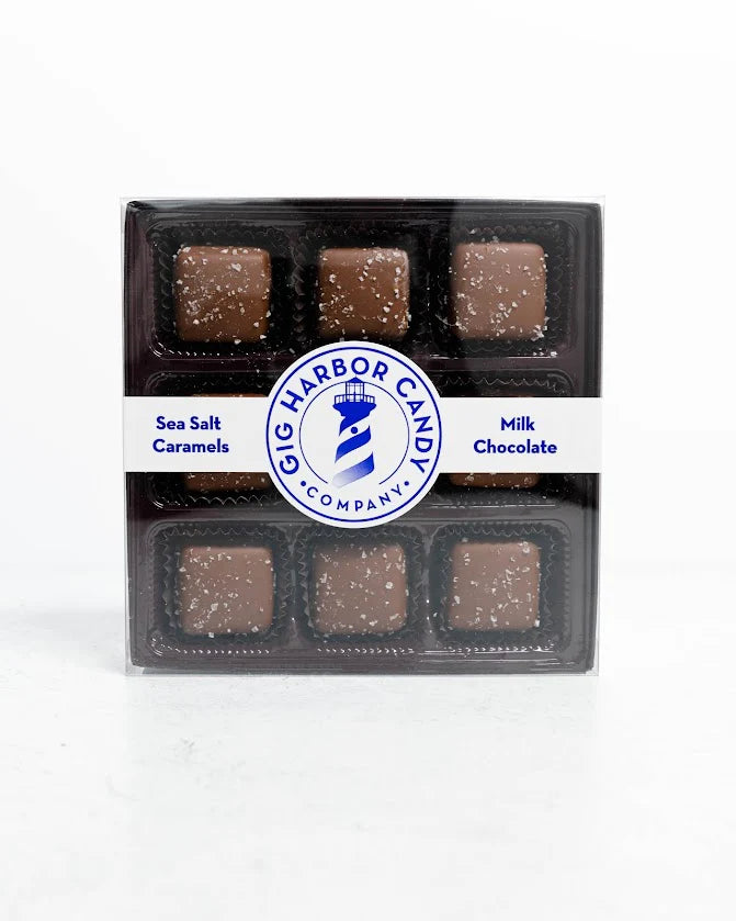 Milk Chocolate Sea Salt Caramels (8oz box)
