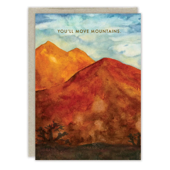 Move Mountains Congrats Card