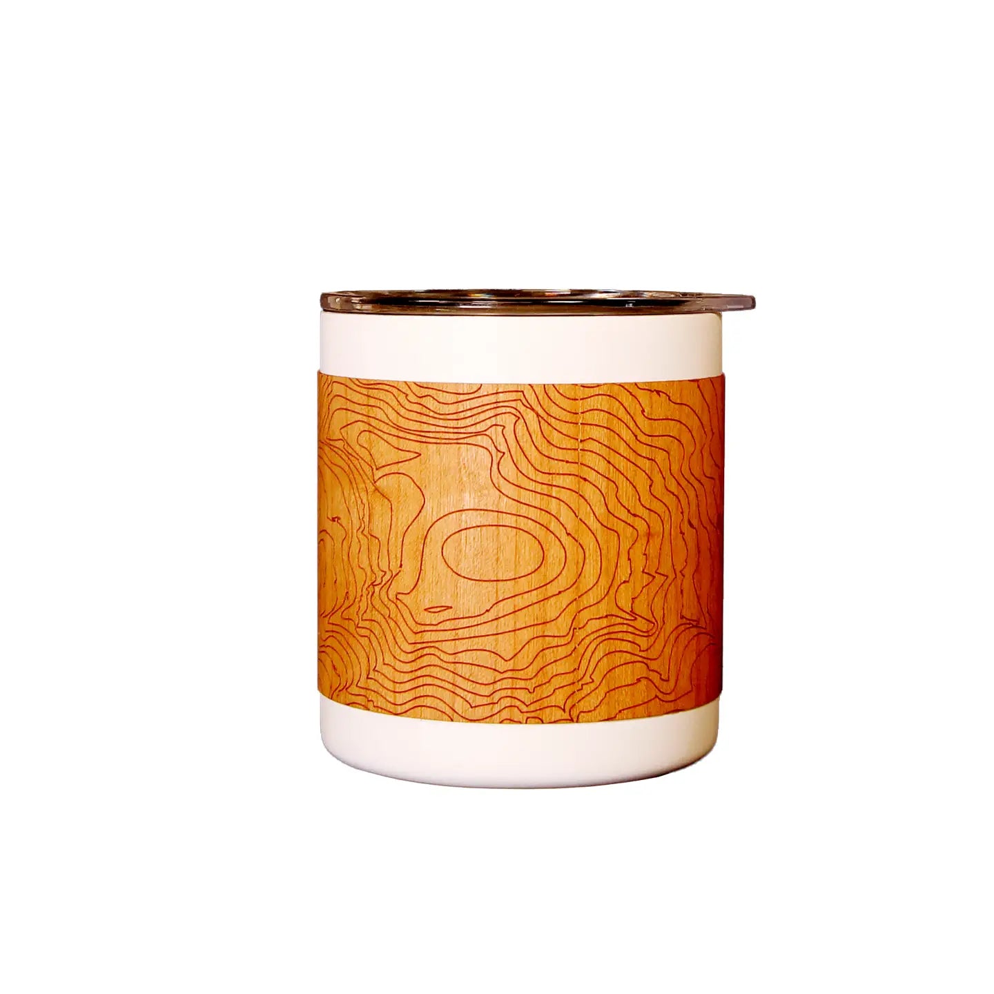 Wood Wrapped Miir Camp Cup: Mt. Rainier Topo