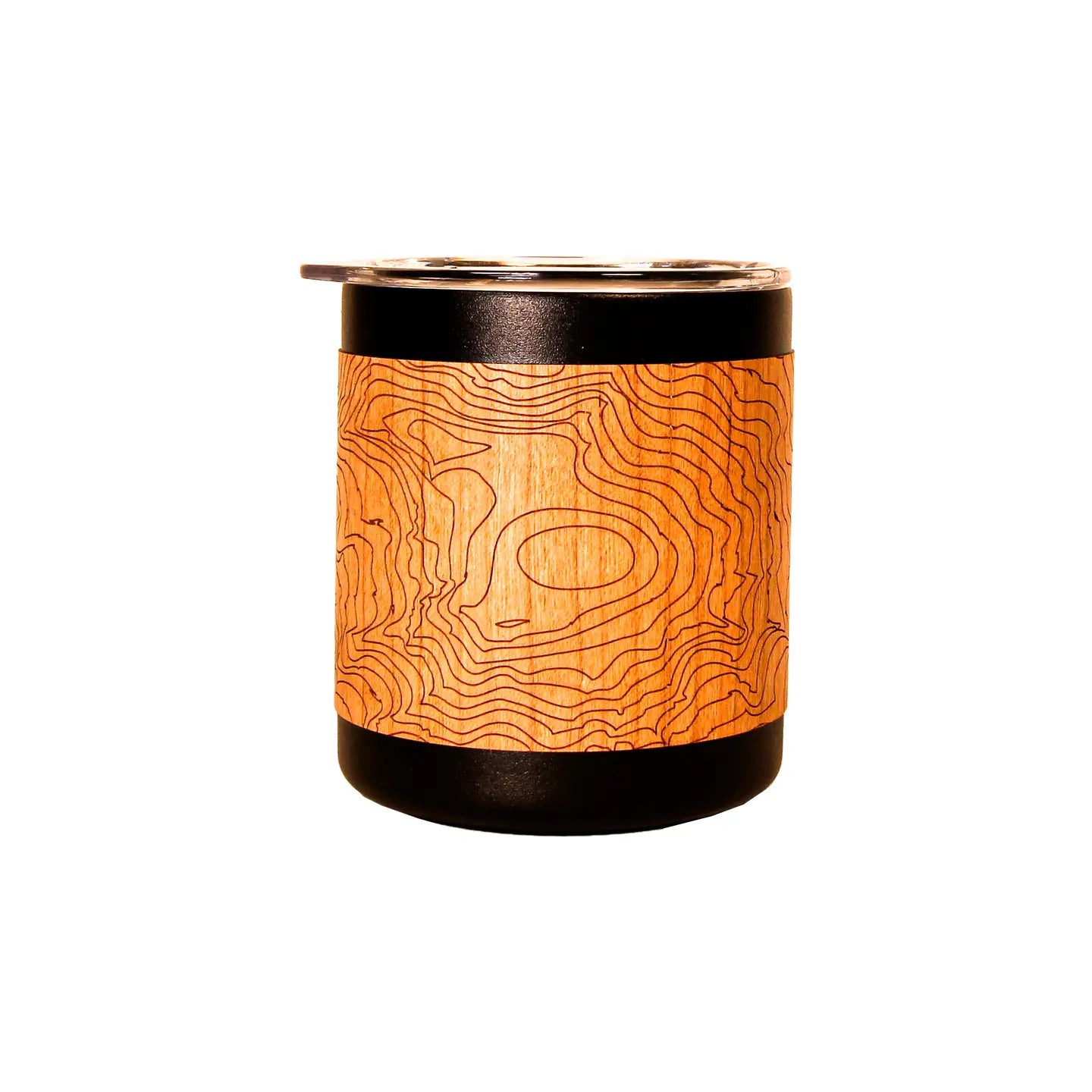 Wood Wrapped Miir Camp Cup: Mt. Rainier Topo