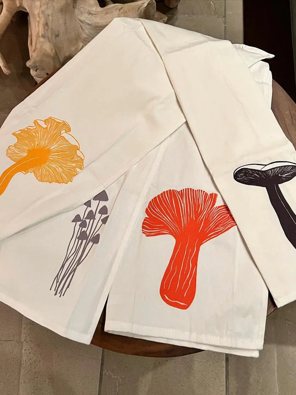 Mushroom Tea Towel Set (4-Pack)