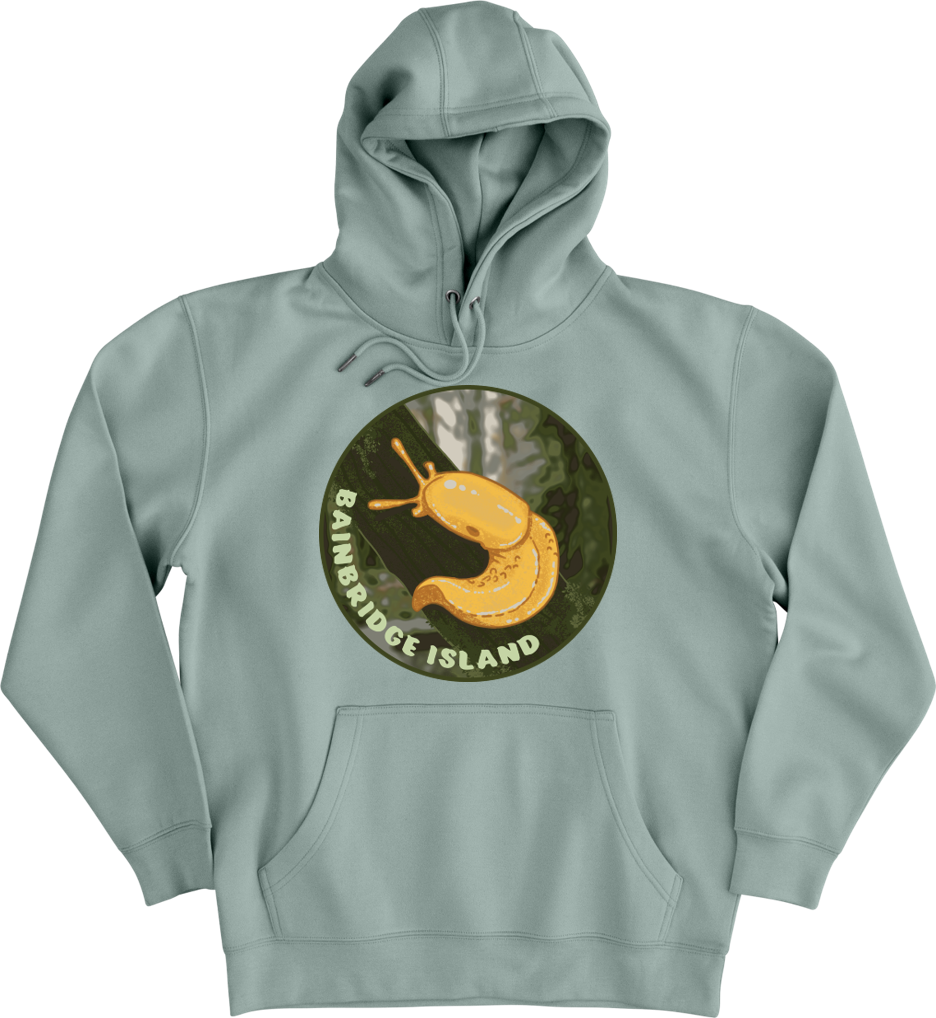 Bainbridge Island Nanner Sluggin Hoodie | Basil