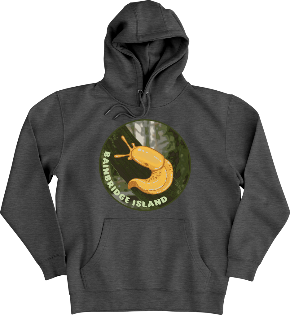 Bainbridge Island Nanner Sluggin Hoodie | Charcoal Heather