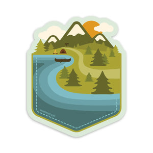 Nature Adventure Pocket Sticker
