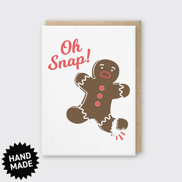 Oh Snap Gingerbread Greeting Card