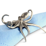Pewter Octopus Napkin Rings