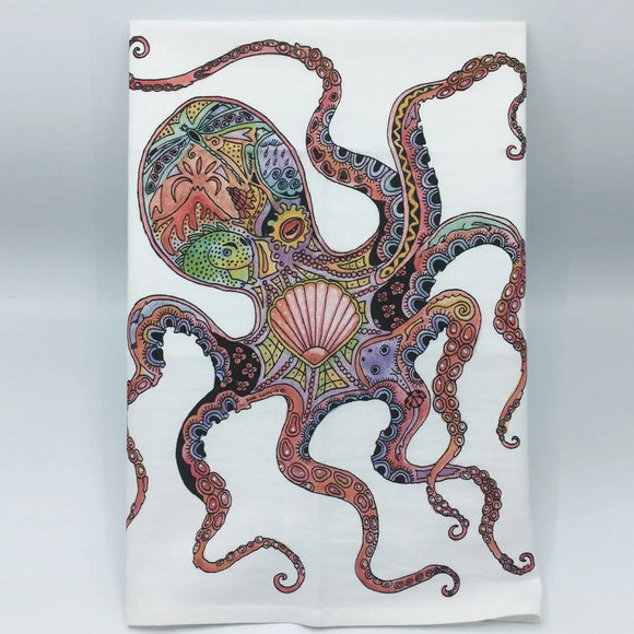 Bainbridge Island Octopus Flour Sack Towel