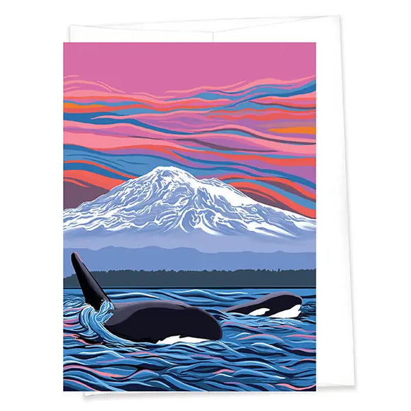Orca Ballet Slipper Greeting Card