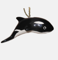 Bainbridge Island Glass Orca Ornament