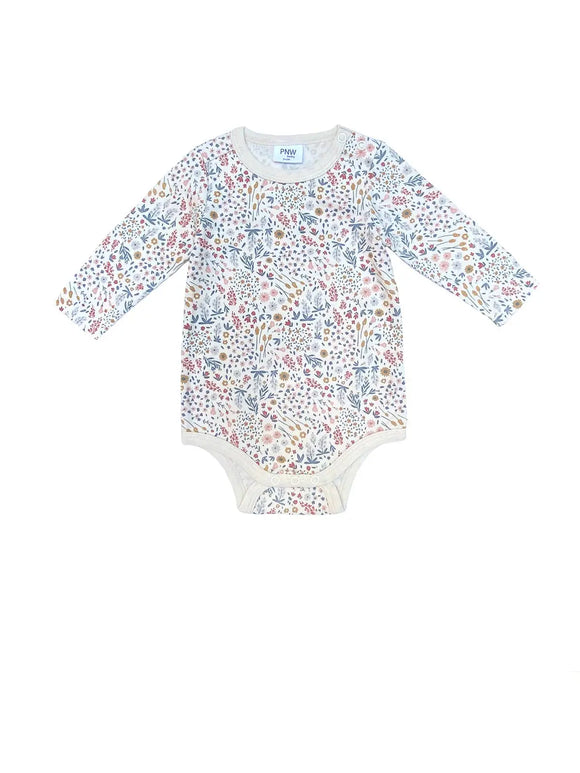 PNW Baby Longsleeve Bodysuit- Mountain Meadow